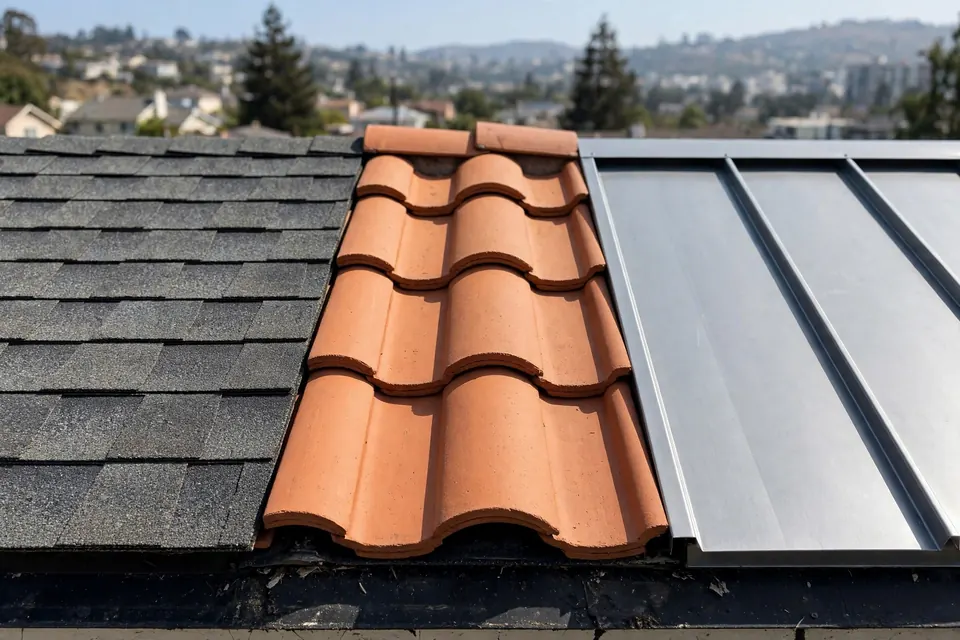 Guía de techado: Los mejores materiales de techado comparados honestamente, San Bruno, CA