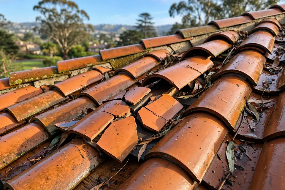 Reemplazo de techos planos (TPO y EPDM) en una casa en Bayhill, San Bruno, CA