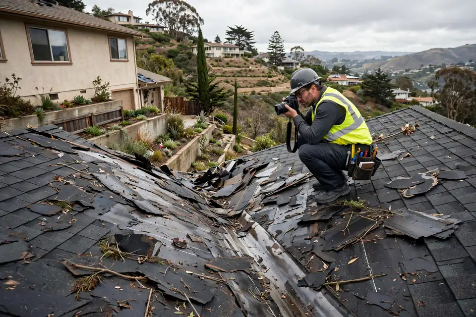 Reemplazo de techos planos (TPO y EPDM) en una casa en Belle Air, San Bruno, CA