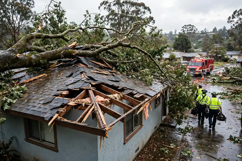 Reemplazo de techos planos (TPO y EPDM) en una casa en Lomita Park, San Bruno, CA