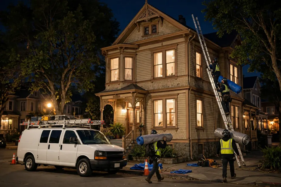 Reemplazo parcial de techos en una casa en Mills Park, San Bruno, CA