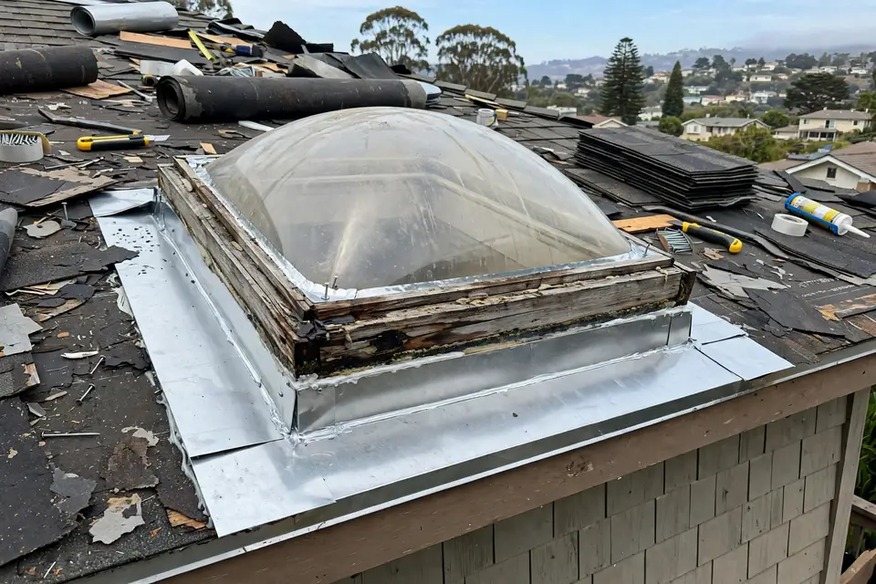 Mejora de la ventilación del techo en una casa en el centro de San Bruno, San Bruno, CA