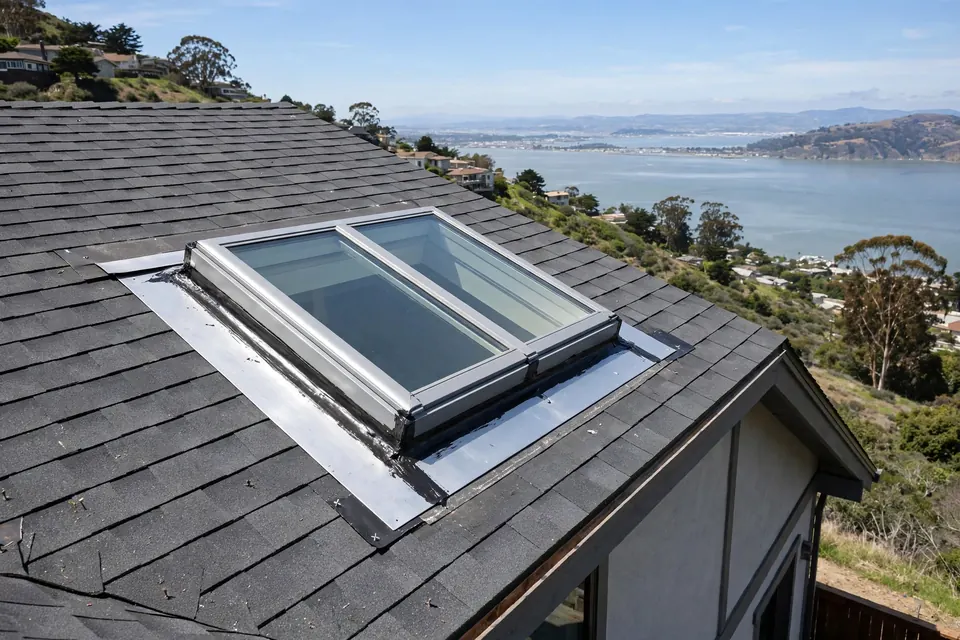 Mejora de la ventilación del techo en una casa en Lomita Park, San Bruno, CA