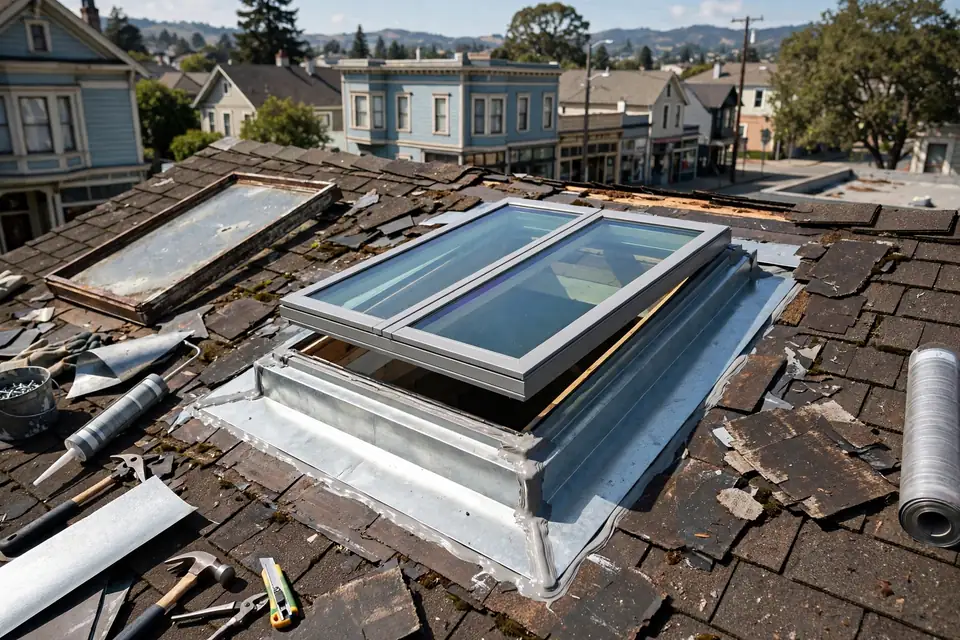 Mejora de la ventilación del techo en una casa en Mills Park, San Bruno, CA