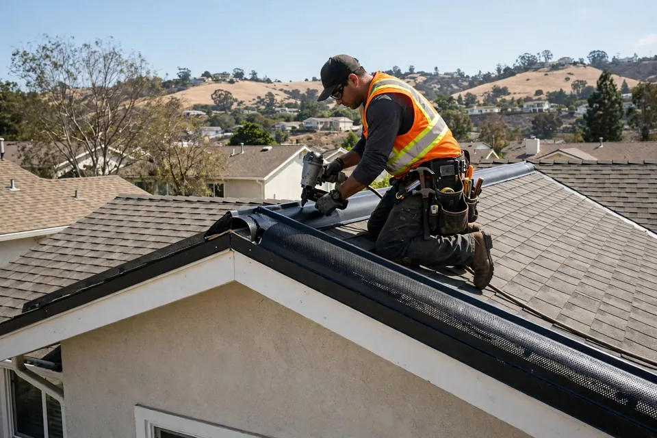 Reemplazo de tragaluces durante el retecho en una casa en Crestmoor, San Bruno, CA