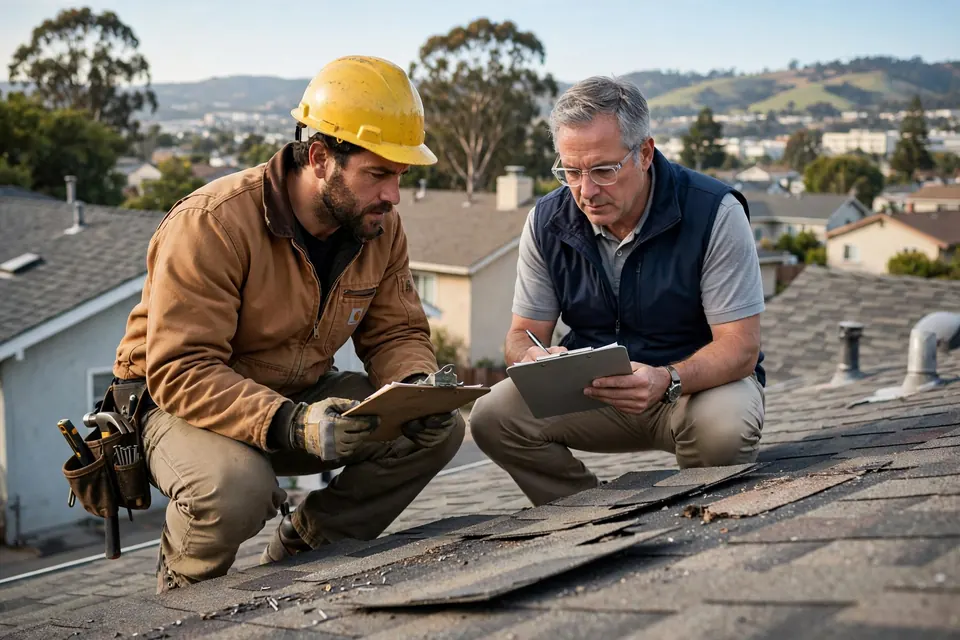 Reemplazo de techos con reclamo al seguro en una casa de San Bruno, CA por Roof Replacement Co